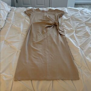 Love Strapless Beige Dress